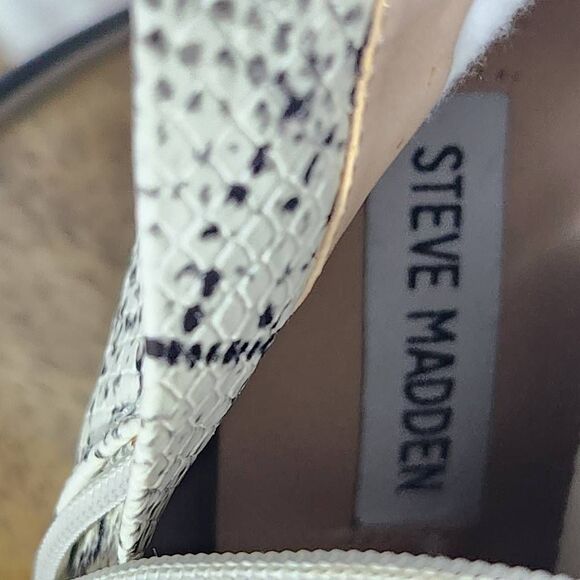 Steve Madden Snakeskin Print Thigh High Boot Size 7 Over-The-Knee Stretch Boots - Picture 13 of 13